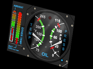 Oil Temp & Pressure Gauge Oil Temp & Pressure Gauge
